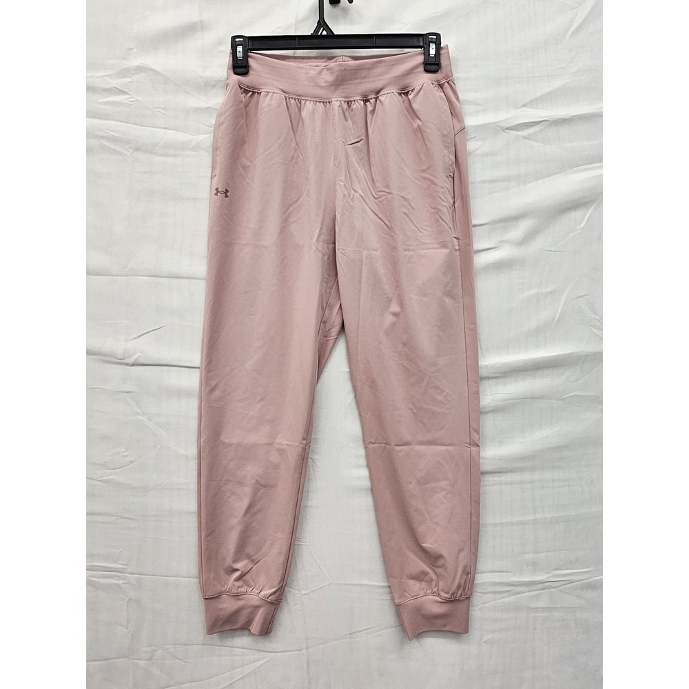 Under Armour Rival Hi Rise Woven Pant Mauve Pink Joggers 1382727 AVY 673 Mens M‎